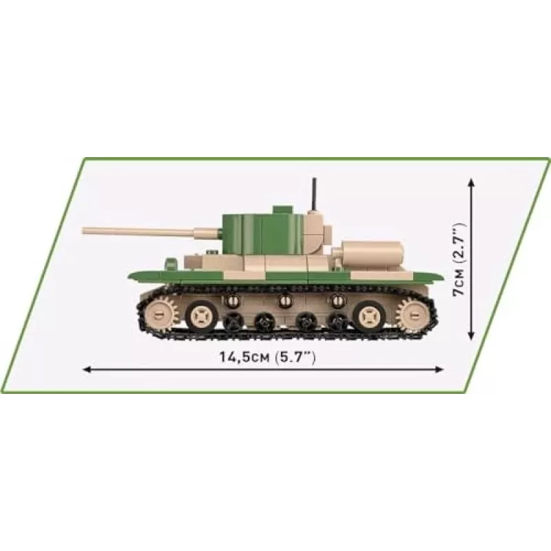 Set de construcción COBI Renault R35 Valentine IX Panzer I 595 piezas