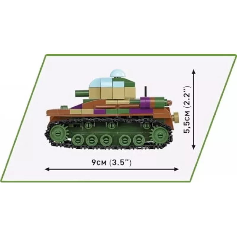 Set de construcción COBI Renault R35 Valentine IX Panzer I 595 piezas
