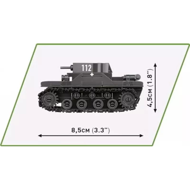 Set de construcción COBI Renault R35 Valentine IX Panzer I 595 piezas