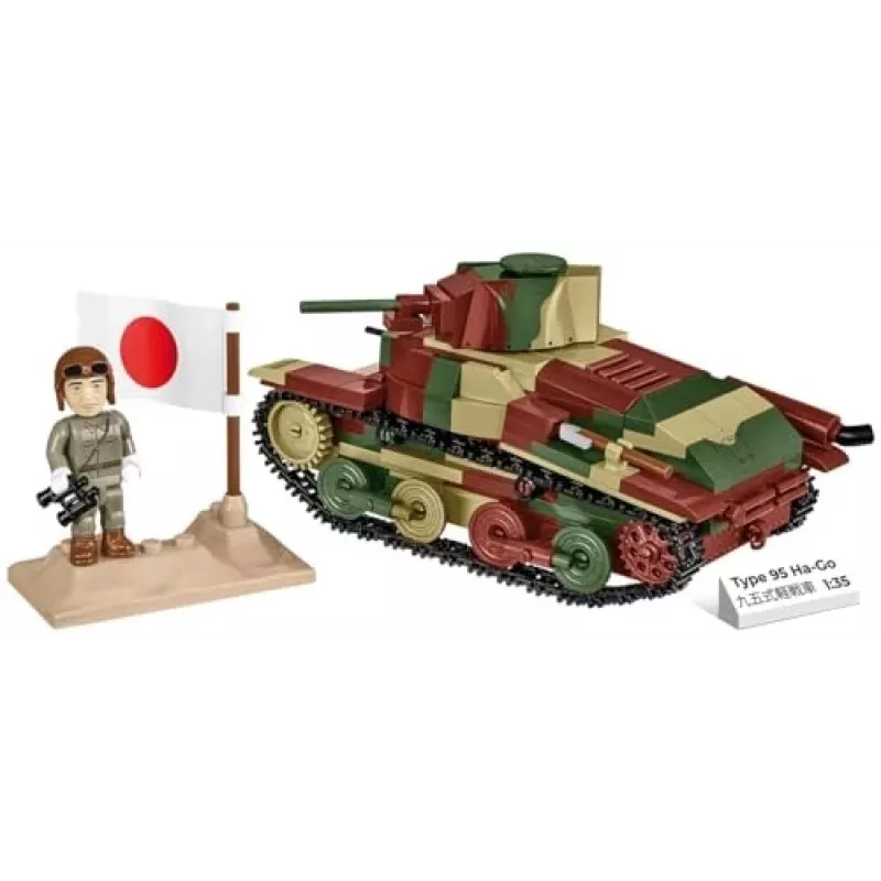 Cobi Historical Collection WWII Typ 95 Ha-Go Tank, multicolor