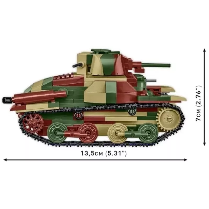 Cobi Historical Collection WWII Typ 95 Ha-Go Tank, multicolor