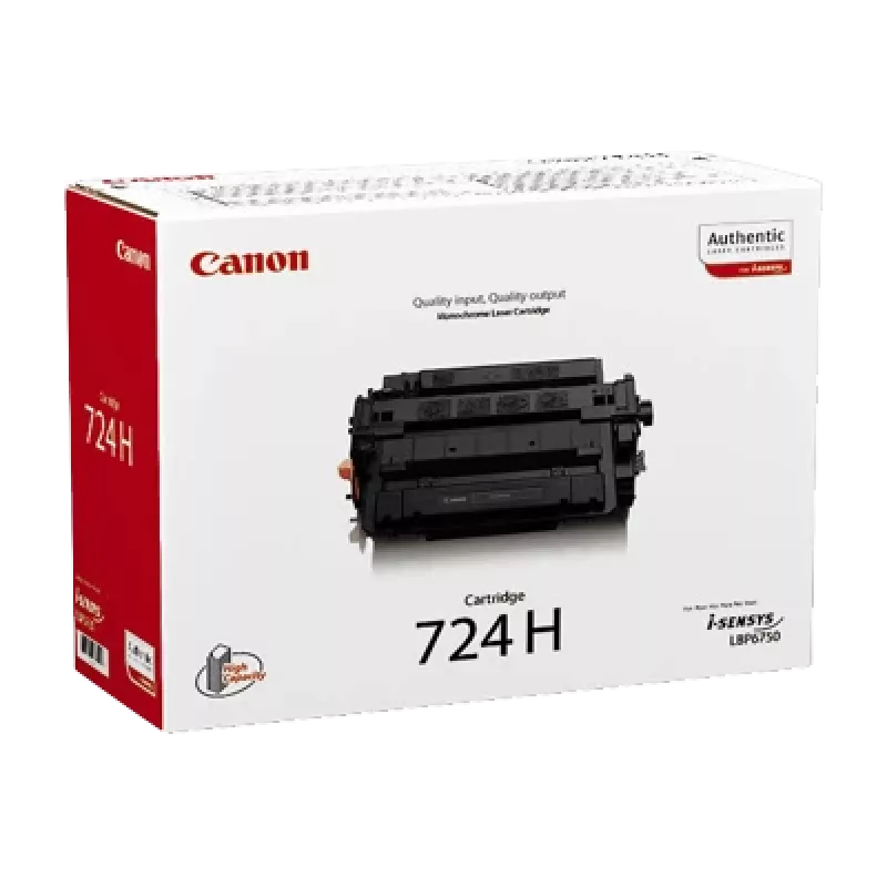 Cartucho de tóner Canon CRG-724H, 1 ud., original, negro