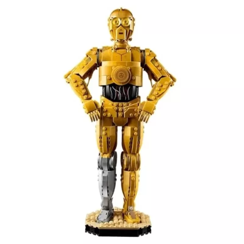 LEGO figura construible Star Wars C-3PO modelo 75398 — 1.138 piezas, 380 mm pieza de coleccionista para exposición