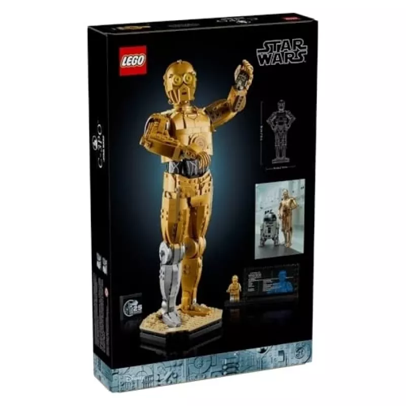 LEGO figura construible Star Wars C-3PO modelo 75398 — 1.138 piezas, 380 mm pieza de coleccionista para exposición
