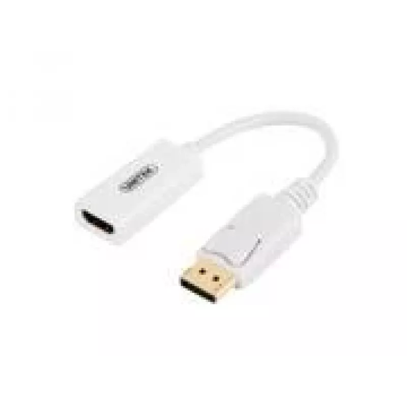 UNITEK Y-6332 adaptador de DisplayPort a HDMI 4K, M/H, 0,2 m, blanco