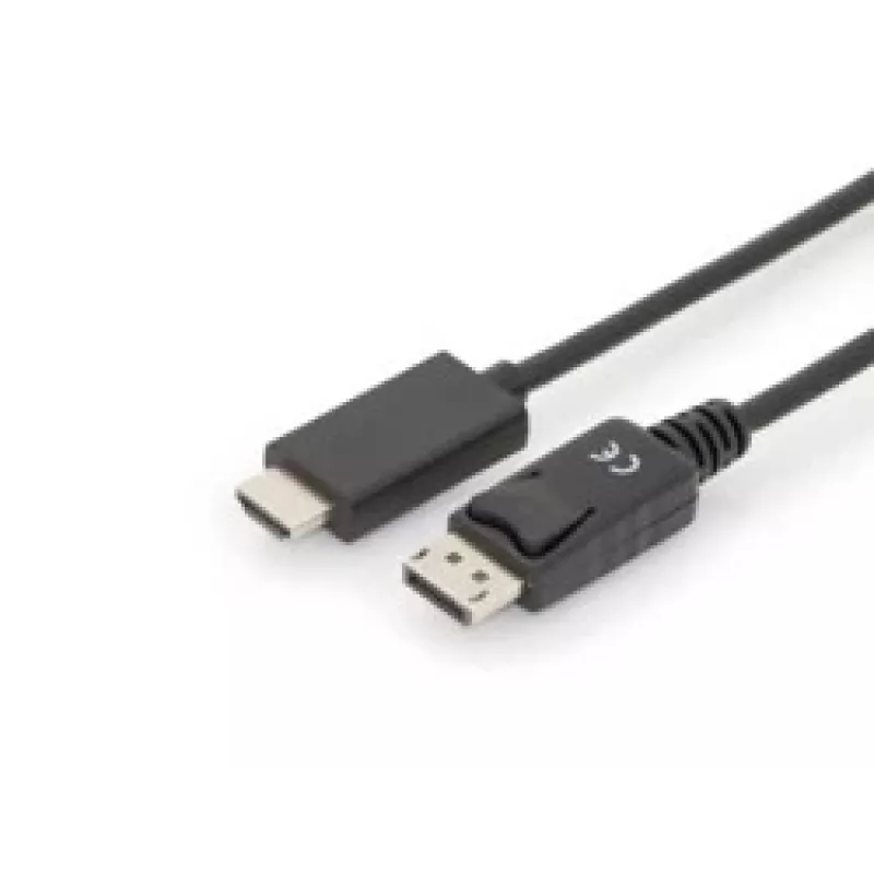 Cable adaptador DisplayPort 1.2 con bloqueo 4K 60Hz UHD Type DP/HDMI A M/M negro 2 m