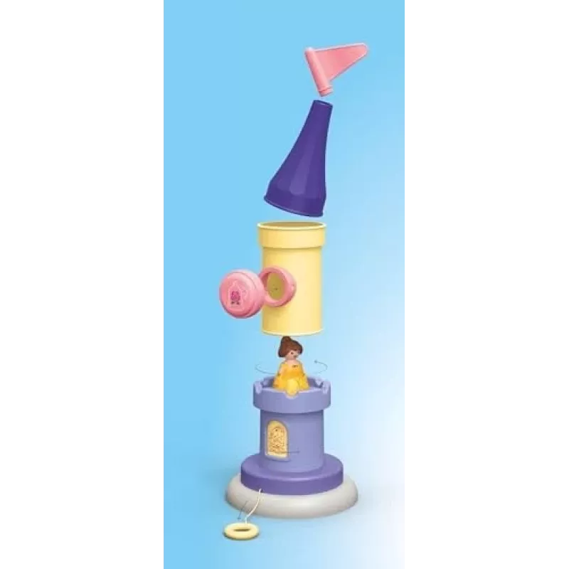 PLAYMOBIL JUNIOR y Disney: torre de juego de Bella con sonido | set de juego para niños pequeños de 1 a 3 años