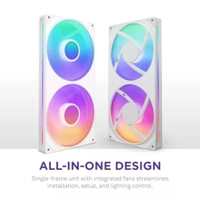 Ventilador NZXT RF-U28HF-W1 140mm 2000 U/min 98.61 CFM Blanco