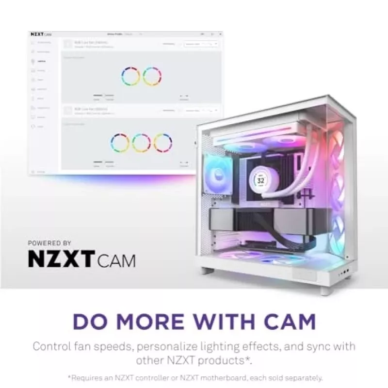 Ventilador NZXT RF-U28HF-W1 140mm 2000 U/min 98.61 CFM Blanco