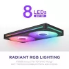 NZXT F280 RGB Core 140mm ARGB PWM Pack de 2 Negro