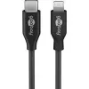 Goobay 39447 Cable de carga y sincronización USB-C a Lightning, MFi, 2 m, negro