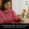 LEGO Icons set de construcción de flores de crisantemo, set creativo de modelismo para adultos para construir una planta artificial, regalo para mujeres hombres ella o él decoración para casa oficina