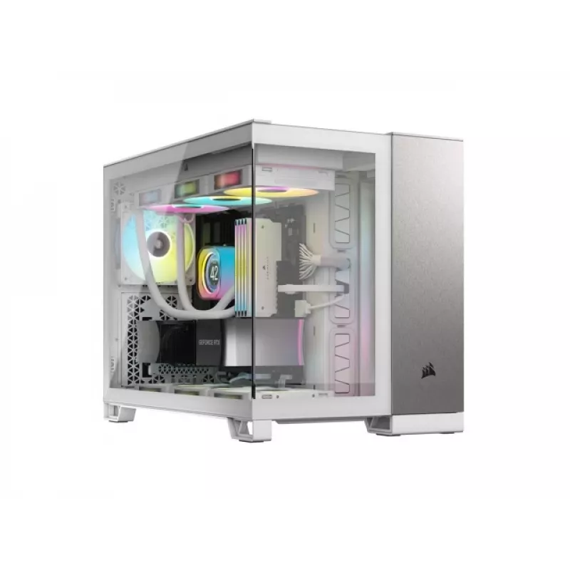 Caja de PC Corsair CC-9011289-WW semitorre gris, blanca