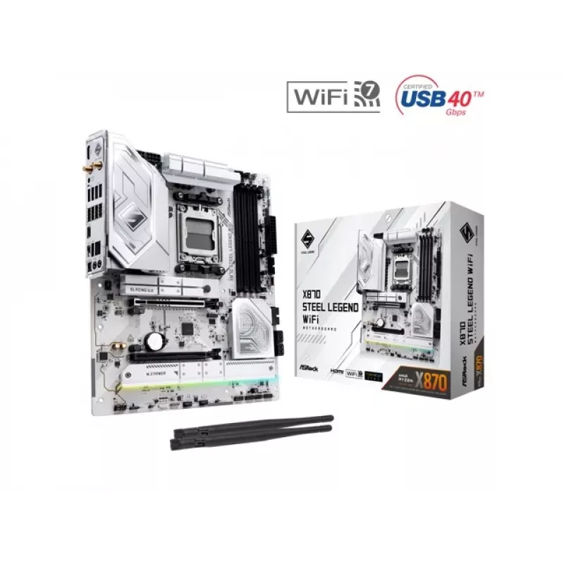 Placa base ASRock X870 Steel Legend WiFi AM5 ATX
