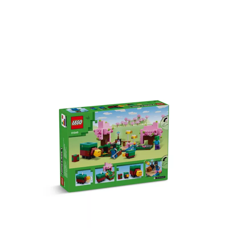Lego 21260 Minecraft Jardín de Cerezos en Flor, set de juego