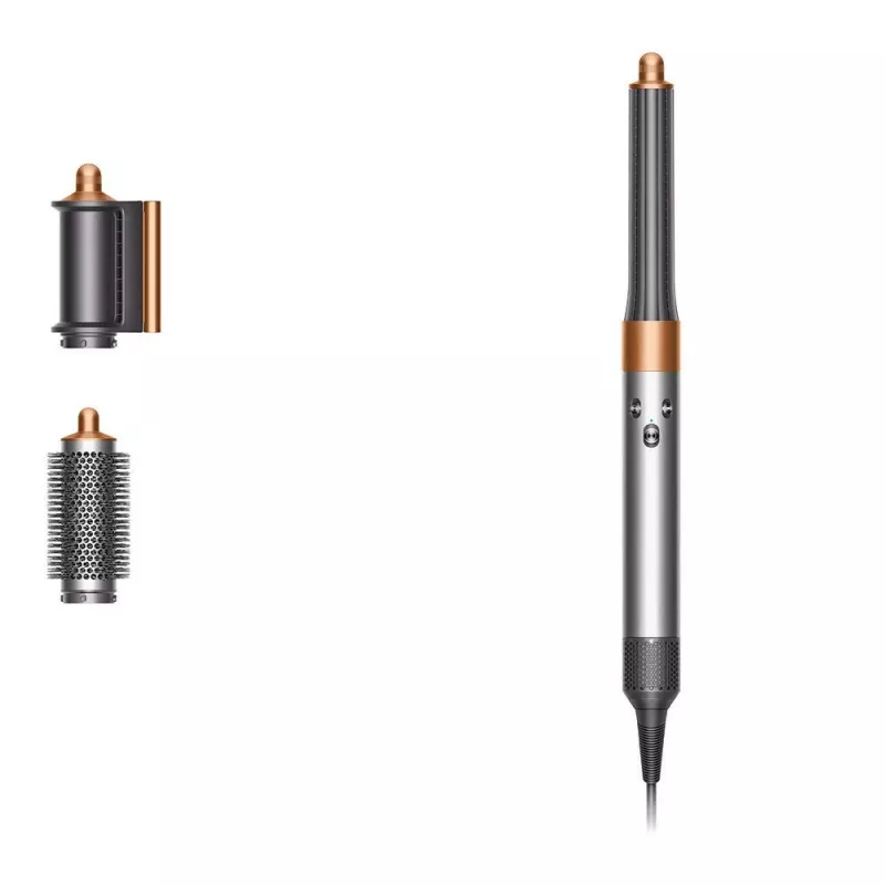 Multistyler Dyson Airwrap Origin Warm Copper Nickel — multistyler, 1300 W, 3 niveles de calor/velocidad, base 360°, cable de 2,675 m