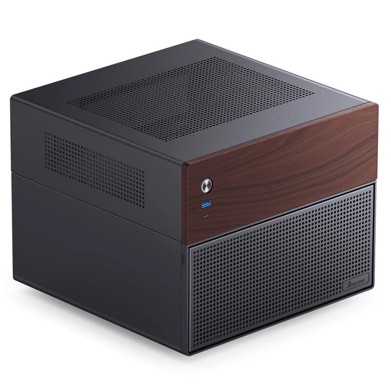 Jonsbo N4 Caja Microtower negra Caja de PC compacta de acero resistente