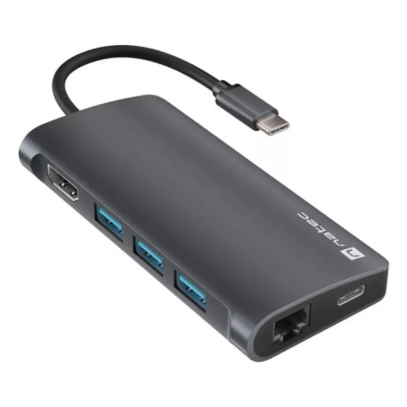 Base de acoplamiento NATEC NMP-2162 USB 3.2 Gen 1 Type-C gris con cable
