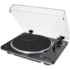 AT-LP70XBTBS, tocadiscos Negro/Plata, preamplificador fonográfico integrado, Bluetooth, totalmente automático, transmisión por correa