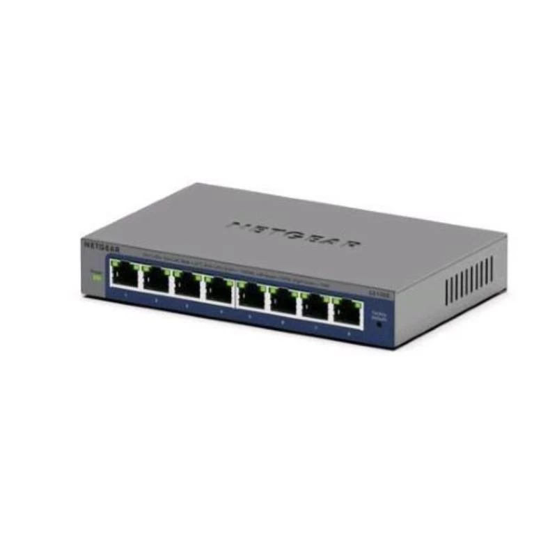 NETGEAR GS108Ev4 No gestionado L2/L3 Gigabit Ethernet (10/100/1000) Gris
