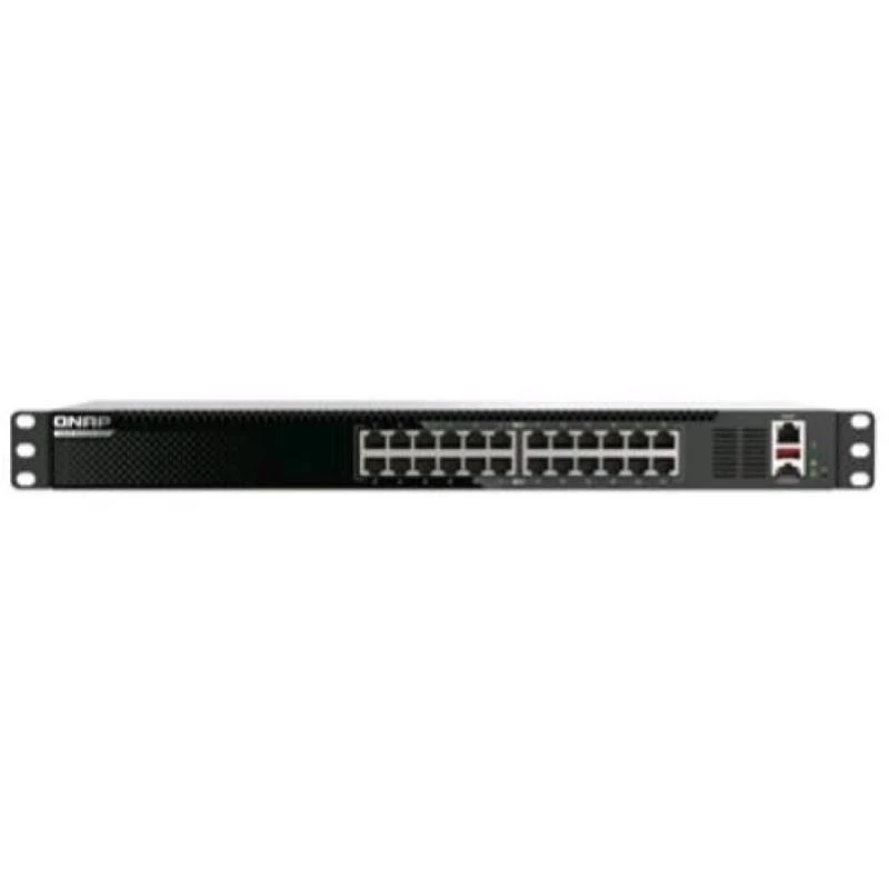 Switch de red QNAP QSW-M3224-24T gestionado L3 10G Ethernet (100/1000/10000) 1U negro, plateado
