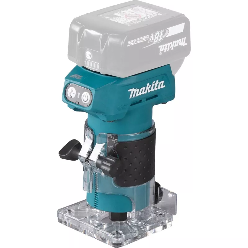 Fresadora de superficie sin escobillas Makita DRT52Z 18V LXT 6 mm (1/4