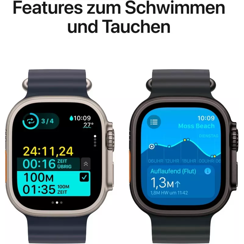 Apple Watch Ultra 2 GPS + Cellular 49mm Caja de titanio negro con Negro