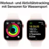 APPLE Watch Series 10 GPS 42 mm caja de aluminio oro rosa con correa deportiva rosa claro - S/M