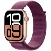 APPLE Watch Series 10 GPS 46mm caja de aluminio oro rosa con correa Sport Loop Plum
