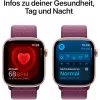 APPLE Watch Series 10 GPS 46mm caja de aluminio oro rosa con correa Sport Loop Plum