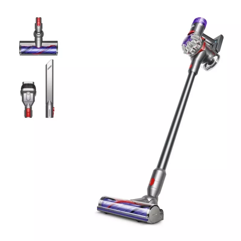Aspirador de batería Dyson V8 Advanced 2 en 1, sin bolsa, níquel, plata
