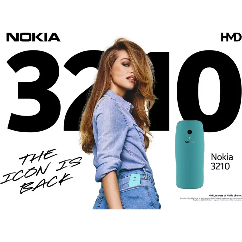 Nokia 3210 6,1 cm (2.4) azul teléfono básico (1GF025CPJ2L06)