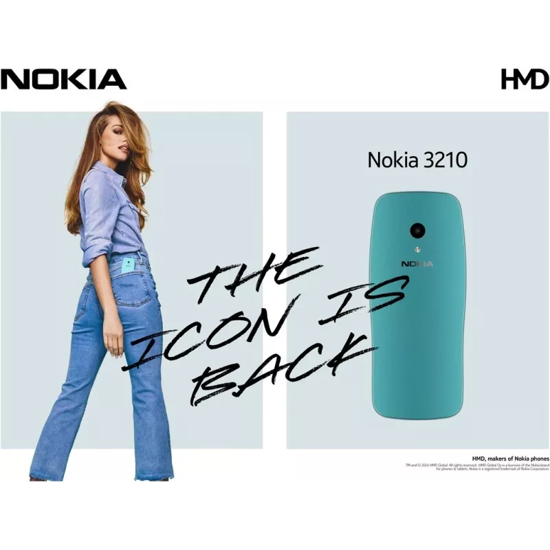 Nokia 3210 6,1 cm (2.4) azul teléfono básico (1GF025CPJ2L06)