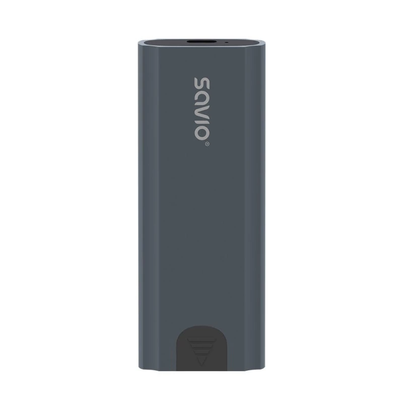 Carcasa para SSD M.2 SAVIO AK-67 Gris, USB 10 Gbit/s, compatibilidad con una unidad M.2