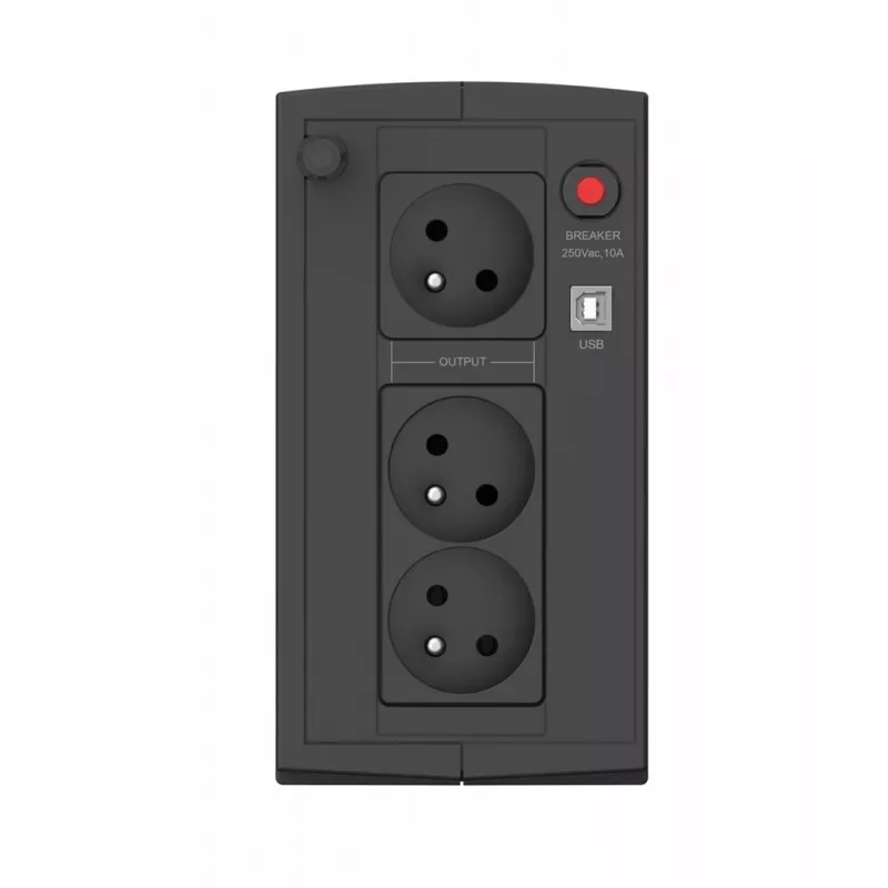 SAI EVER Ever Duo 850 PL T/DAVRTO-000K85/01 850VA Line-Interactive, 550W, AVR, 3 tomas de CA, 12V 2×5Ah, Torre