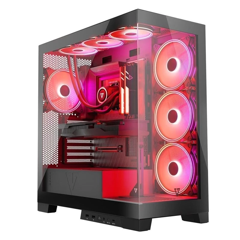 Caja MODECOM Volcano SPACE MIDI USB 3.0 X 2 CYPE-C