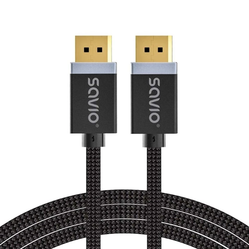 CABLE SAVIO DISPLAYPORT (M) - DISPLAYPORT (M), V1.4, 3 m, CL-176
