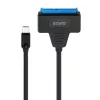 Cable de interfaz SATA a USB-C SAVIO AK-69, conector hembra SATA a conector macho USB-C, USB 3.2 Gen 1 (5 Gbit/s), 0,25 m, negro