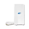 Qoltec 57013 antena omnidireccional 4G LTE de interior, 2x SMA, 0,6-2,7 GHz, 30 dBi, polarización vertical, 50 Ω, ABS blanco