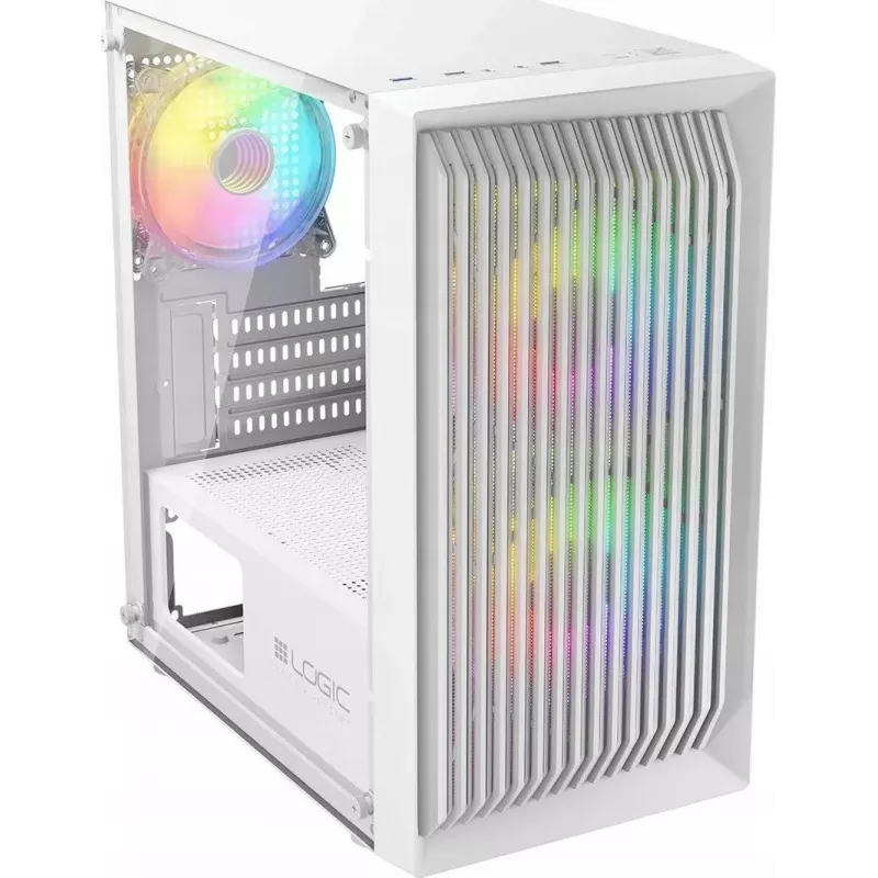 Carcasa LOGIC ATOS ARGB Mini USB 3.0 Blanca
