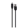 Gembird CCDB-mUSB2B-AMLM-6 cable de USB-A a Lightning, trenzado de algodón, conectores metálicos, USB 2.0, 1,8 m, negro