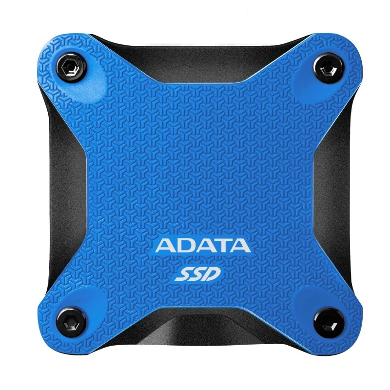 SSD externo ADATA SD620 512 GB, USB 3.2 Gen 2 Micro-USB B, azul, carcasa de silicona, resistente a golpes