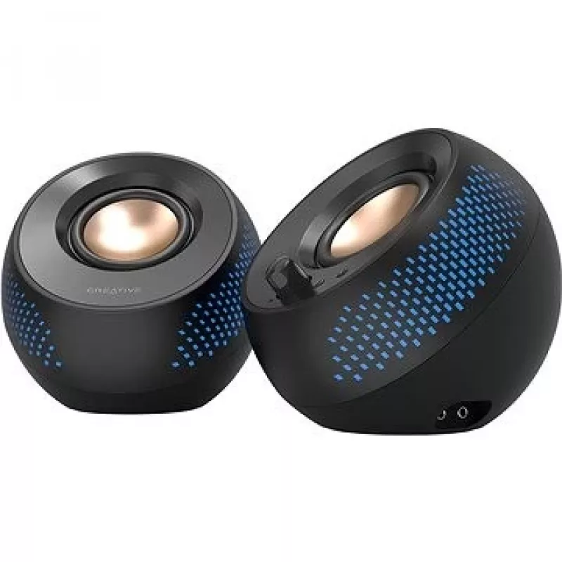 Altavoces para ordenador CREATIVE Pebble X 2.0 USB-C con iluminación RGB ajustable, Bluetooth 5.3, audio USB, hasta 15 W RMS de potencia para PC y Mac