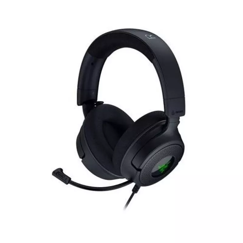 Razer Kraken V4 X - auriculares gaming para PC con cable (controladores TriForce de 40 mm, micrófono cardioide retráctil, sonido envolvente 7.1, Chroma RGB para PC, consola y teléfono)