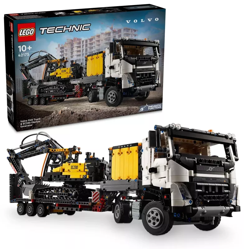 LEGO Technic Volvo FMX Truck y EC230 Electric Excavator 42175