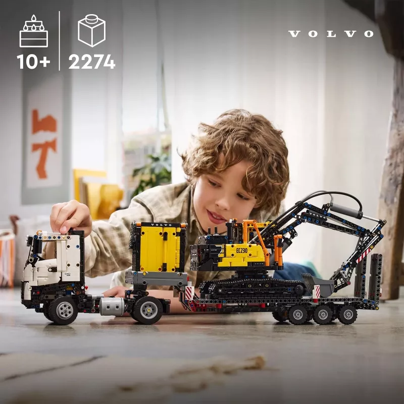 LEGO Technic Volvo FMX Truck y EC230 Electric Excavator 42175