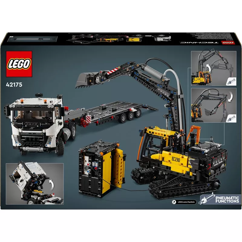 LEGO Technic Volvo FMX Truck y EC230 Electric Excavator 42175