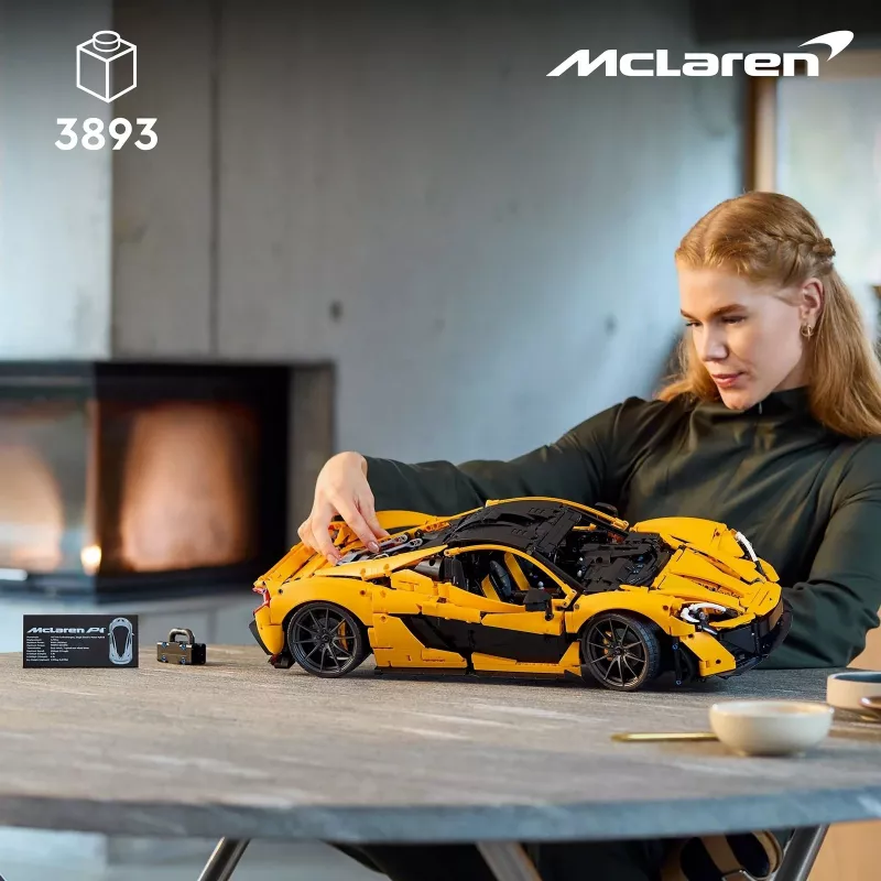 LEGO Technic 42172 McLaren P1 Set de coche modelo para adultos