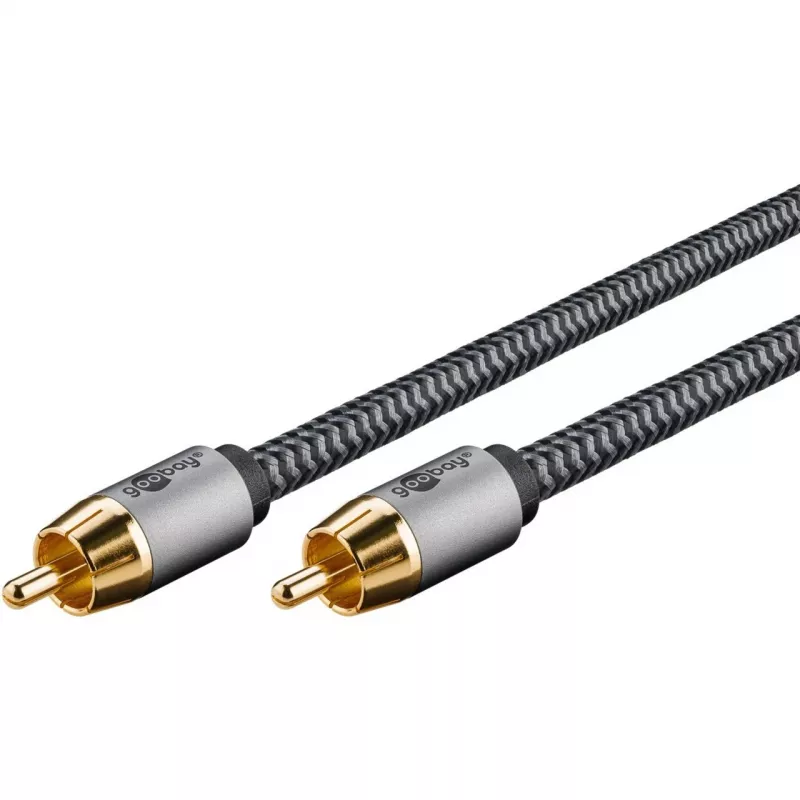 Goobay 65296. Conexión 1: RCA, conector 1 sexo: macho, conexión 2: RCA, conector 2 sexo: macho, material del cable: cobre,
