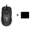 Ratón gaming A4Tech X-7120 USB Type-A ambidiestro 2000 DPI, 3 ms, con cable, negro